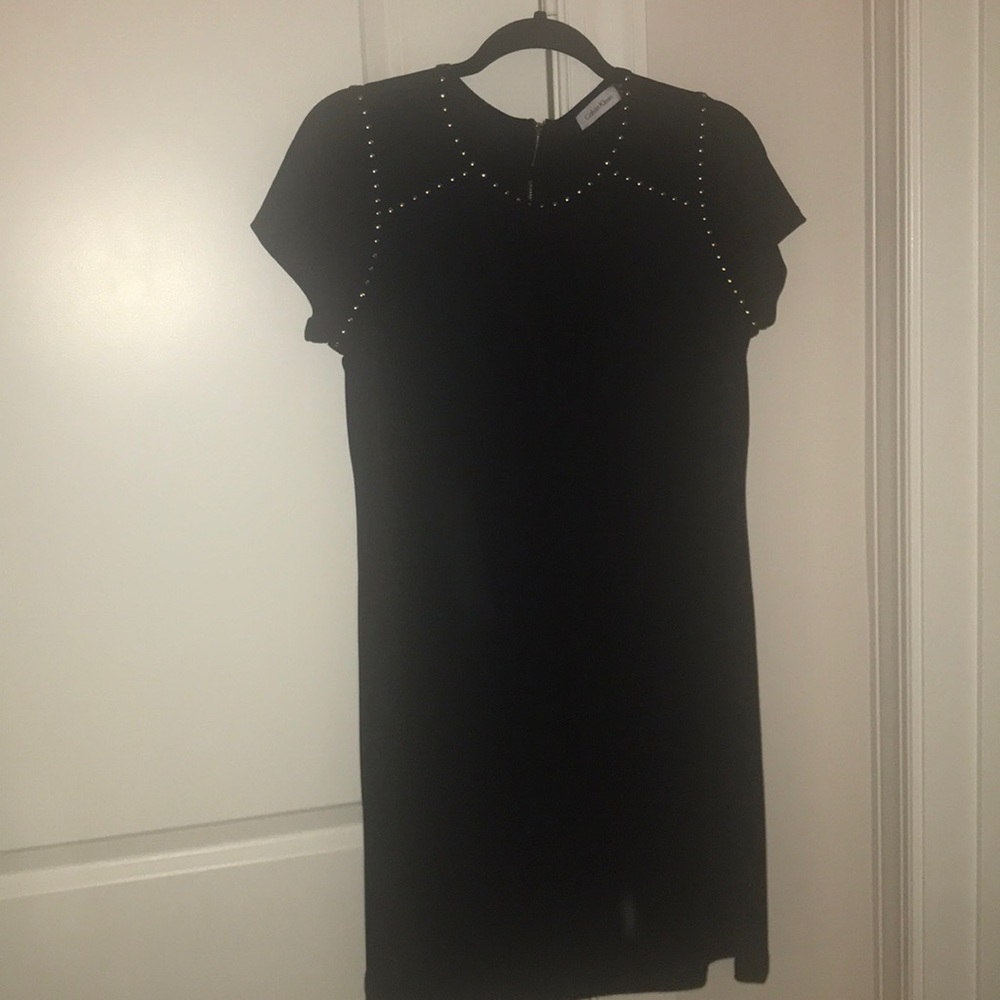 Calvin Klein black mini dress